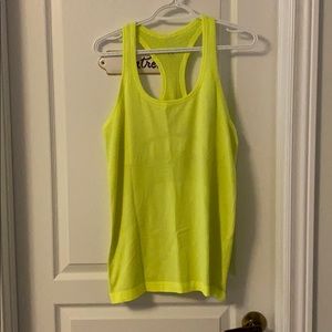 Lululemon neon yellow tank
